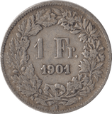 1901 FRANCE ONE FRANC - WORLD COINS - Cambridgeshire Coins