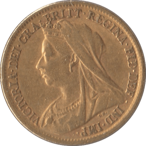 1901 GOLD HALF SOVEREIGN ( EF ) - Half Sovereign - Cambridgeshire Coins