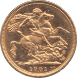 1901 GOLD SOVEREIGN ( AUNC ) - Sovereign - Cambridgeshire Coins