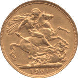 1901 GOLD SOVEREIGN ( EF ) London Mint - Sovereign - Cambridgeshire Coins