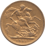 1901 GOLD SOVEREIGN ( VF ) - Sovereign - Cambridgeshire Coins