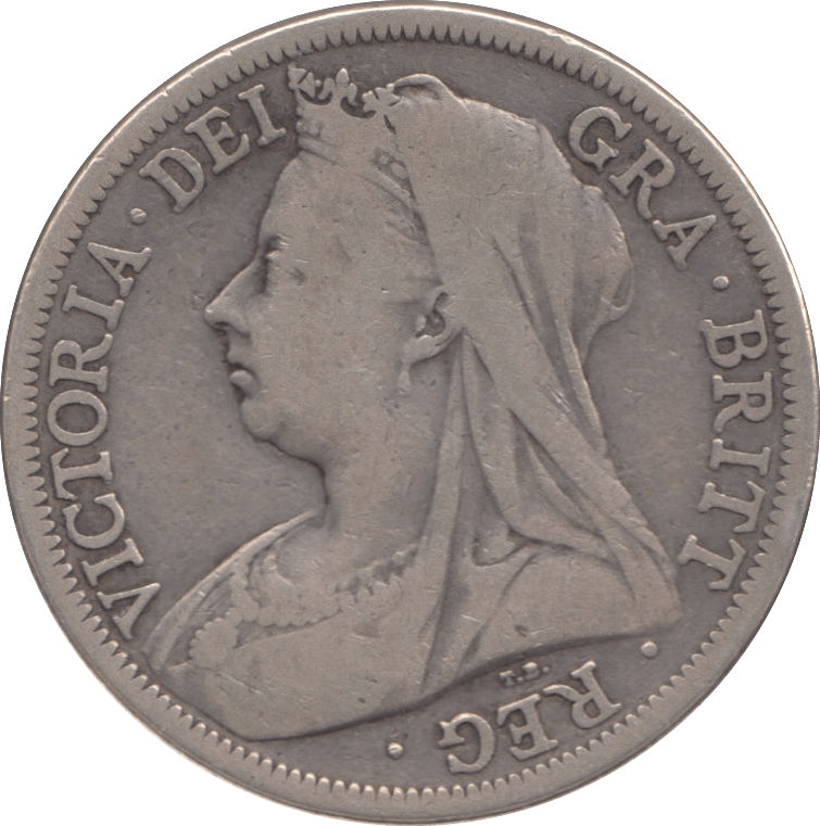 1901 HALFCROWN ( FINE ) - Halfcrown - Cambridgeshire Coins