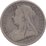 1901 HALFCROWN ( FINE ) - Halfcrown - Cambridgeshire Coins