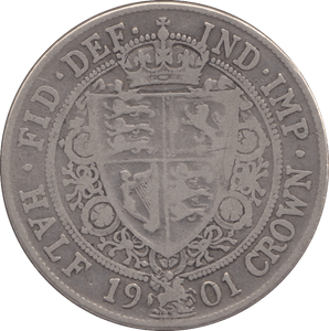 1901 HALFCROWN ( FINE ) - Halfcrown - Cambridgeshire Coins