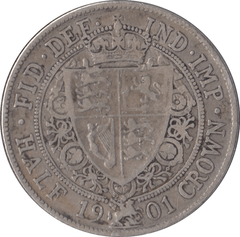 1901 HALFCROWN ( FINE ) - HALFCROWNS - Cambridgeshire Coins