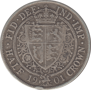1901 HALFCROWN ( GF ) 7 - Halfcrown - Cambridgeshire Coins