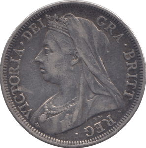 1901 HALFCROWN ( GVF ) - Halfcrown - Cambridgeshire Coins