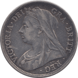 1901 HALFCROWN ( GVF ) - Halfcrown - Cambridgeshire Coins