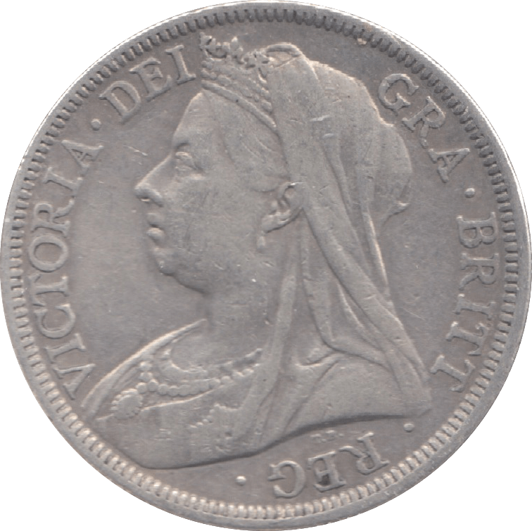 1901 HALFCROWN ( VF ) 6 - Halfcrown - Cambridgeshire Coins