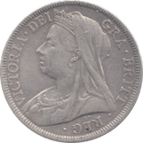 1901 HALFCROWN ( VF ) 6 - Halfcrown - Cambridgeshire Coins