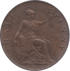 1901 HALFPENNY ( AUNC ) 23 - Halfpenny - Cambridgeshire Coins