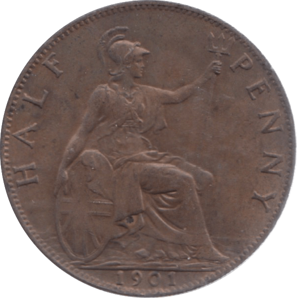1901 HALFPENNY ( AUNC ) 23 - Halfpenny - Cambridgeshire Coins