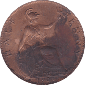 1901 HALFPENNY ( EF ) - Halfpenny - Cambridgeshire Coins