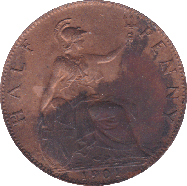 1901 HALFPENNY ( EF ) - Halfpenny - Cambridgeshire Coins