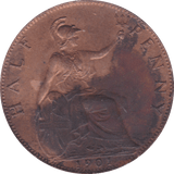 1901 HALFPENNY ( EF ) - Halfpenny - Cambridgeshire Coins