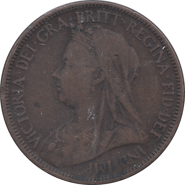 1901 HALFPENNY ( FINE ) - Halfpenny - Cambridgeshire Coins