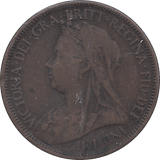 1901 HALFPENNY ( FINE ) - Halfpenny - Cambridgeshire Coins
