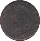 1901 HALFPENNY ( GVF ) 9 - Halfpenny - Cambridgeshire Coins