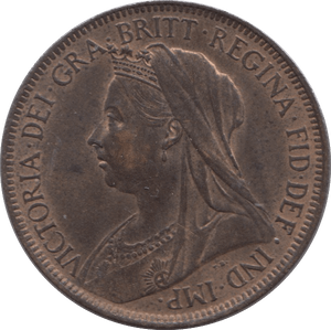 1901 HALFPENNY ( UNC ) 2 - Halfpenny - Cambridgeshire Coins