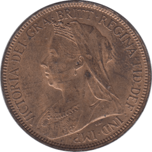 1901 HALFPENNY ( UNC ) 3 - Halfpenny - Cambridgeshire Coins