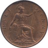 1901 HALFPENNY ( UNC ) 4 - Halfpenny - Cambridgeshire Coins