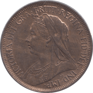 1901 HALFPENNY ( UNC ) 5 - Halfpenny - Cambridgeshire Coins