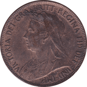 1901 HALFPENNY ( UNC ) E - Halfpenny - Cambridgeshire Coins