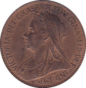 1901 HALFPENNY ( UNC ) - Halfpenny - Cambridgeshire Coins