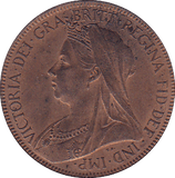 1901 HALFPENNY ( UNC ) - Halfpenny - Cambridgeshire Coins