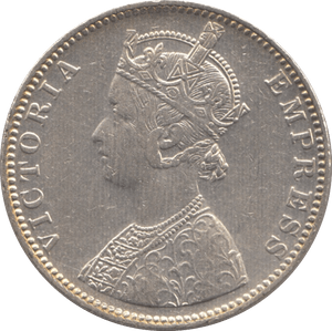 1901 INDIA SILVER ONE RUPEE - WORLD SILVER COINS - Cambridgeshire Coins