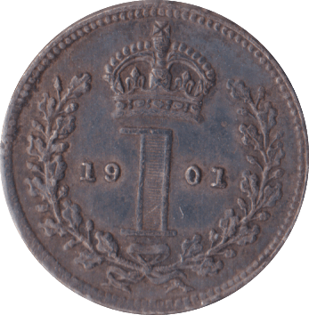1901 MAUNDY ONE PENNY ( UNC ) - Maundy Coins - Cambridgeshire Coins