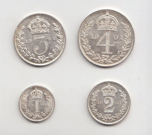 1901 MAUNDY SET VICTORIA - Maundy Set - Cambridgeshire Coins