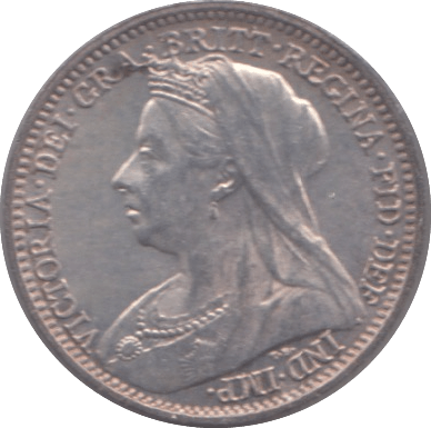 1901 MAUNDY THREEPENCE ( AUNC ) - Maundy Coins - Cambridgeshire Coins