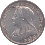 1901 MAUNDY THREEPENCE ( AUNC ) - Maundy Coins - Cambridgeshire Coins