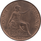 1901 PENNY 1 ( AUNC ) 22 - Penny - Cambridgeshire Coins