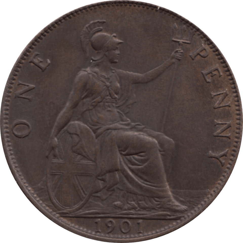 1901 PENNY 1 ( AUNC ) 37 - Penny - Cambridgeshire Coins