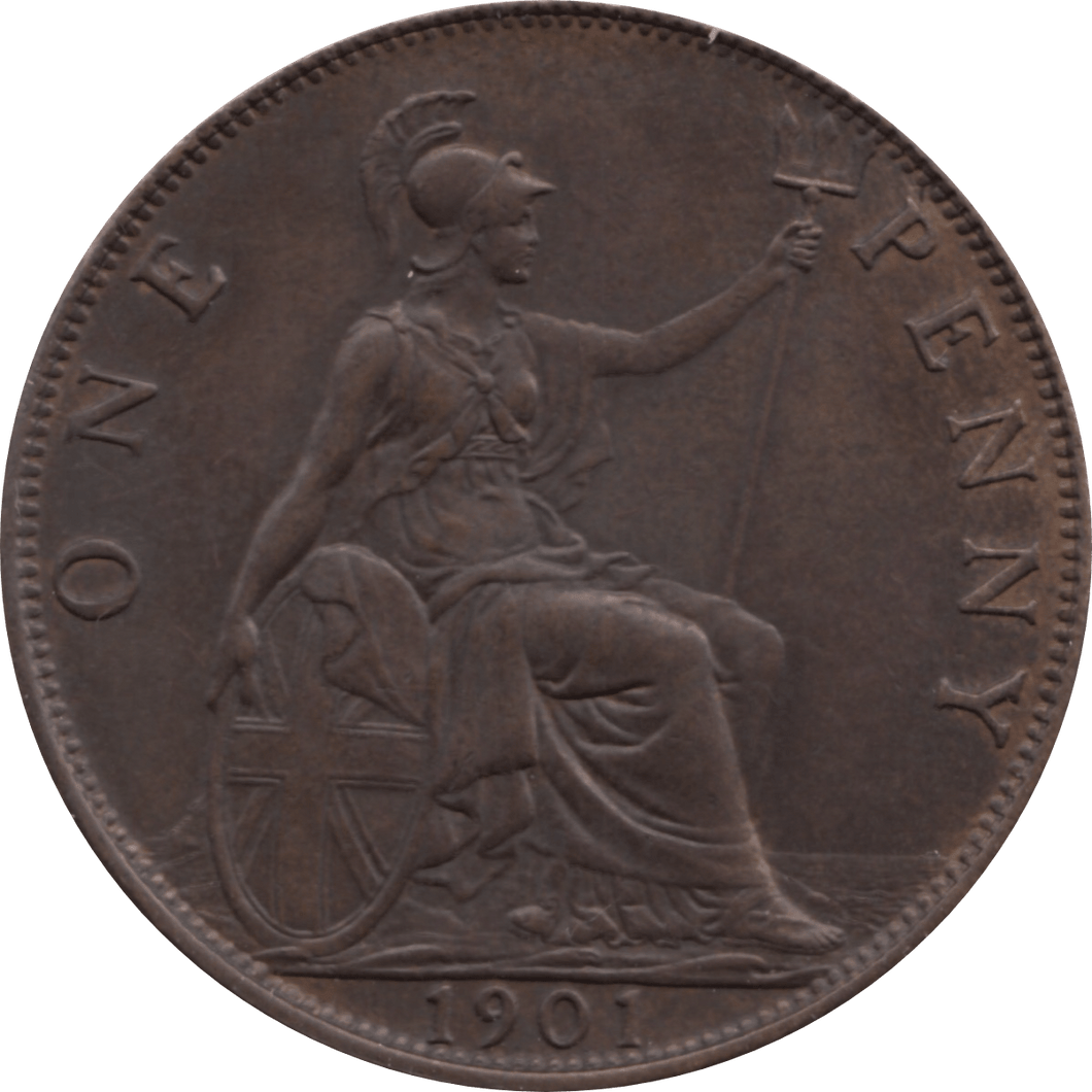 1901 PENNY 1 ( AUNC ) 37 - Penny - Cambridgeshire Coins