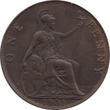 1901 PENNY 1 ( AUNC ) 37 - Penny - Cambridgeshire Coins