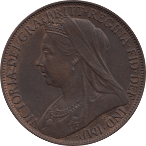 1901 PENNY 1 ( AUNC ) 37 - Penny - Cambridgeshire Coins