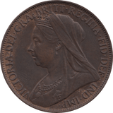 1901 PENNY 1 ( AUNC ) 37 - Penny - Cambridgeshire Coins