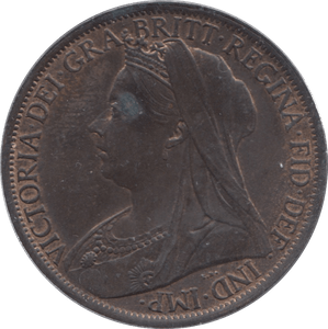 1901 PENNY ( AUNC ) 2 - Penny - Cambridgeshire Coins
