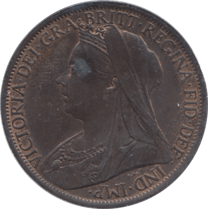 1901 PENNY ( AUNC ) 2 - Penny - Cambridgeshire Coins