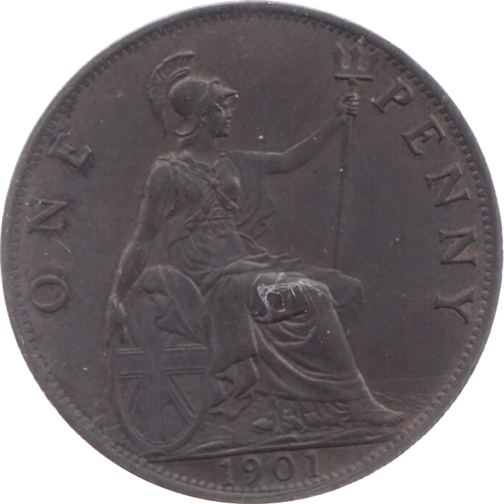 1901 PENNY ( AUNC ) 5 - Penny - Cambridgeshire Coins
