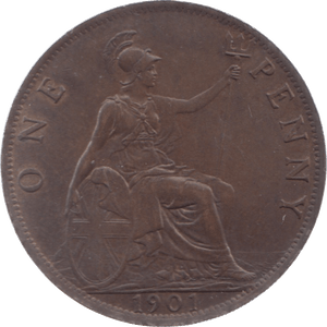 1901 PENNY ( AUNC ) 7 - Penny - Cambridgeshire Coins
