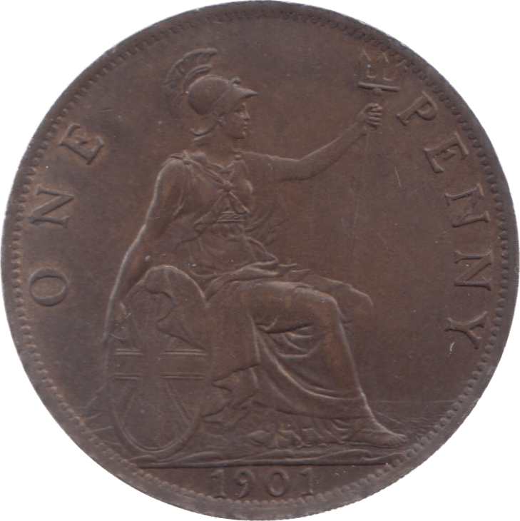 1901 PENNY ( AUNC ) 7 - Penny - Cambridgeshire Coins