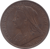 1901 PENNY ( AUNC ) 7 - Penny - Cambridgeshire Coins