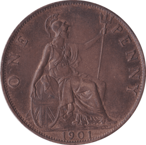 1901 PENNY ( AUNC ) B - Penny - Cambridgeshire Coins