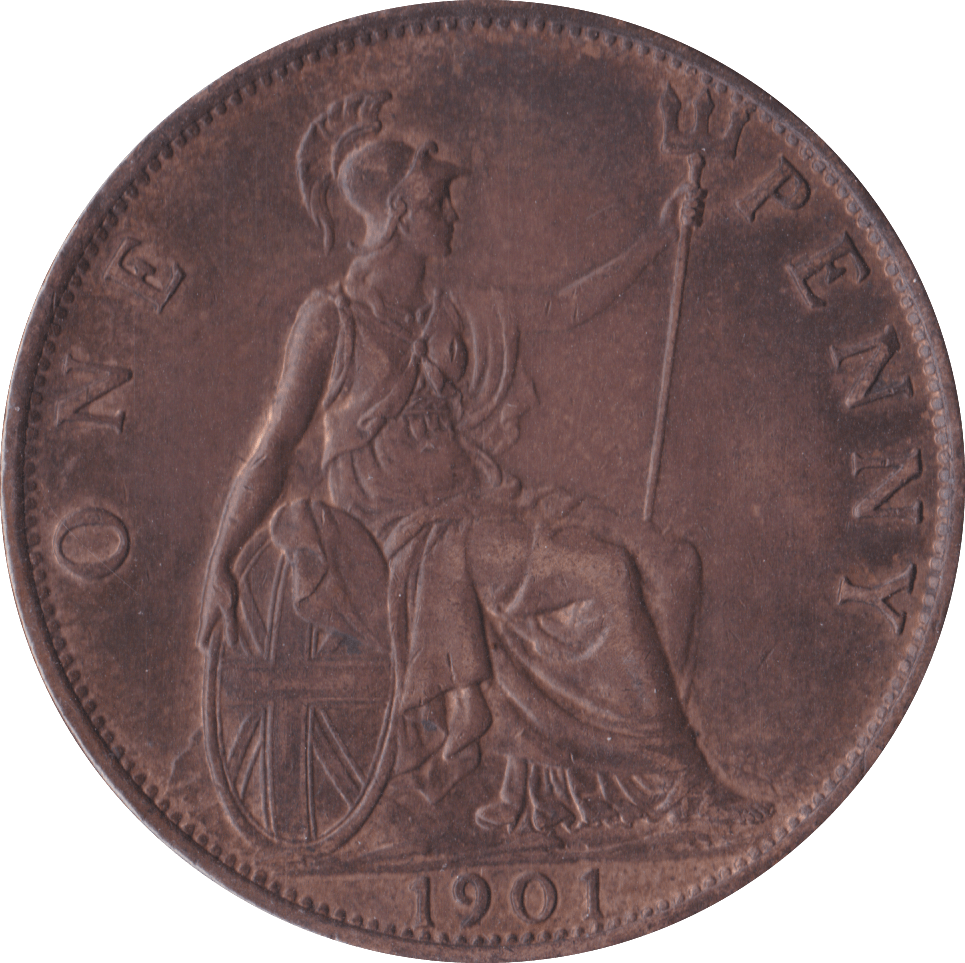 1901 PENNY ( AUNC ) B - Penny - Cambridgeshire Coins