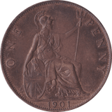 1901 PENNY ( AUNC ) B - Penny - Cambridgeshire Coins