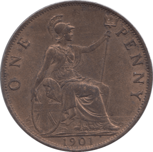 1901 PENNY ( AUNC ) - Penny - Cambridgeshire Coins